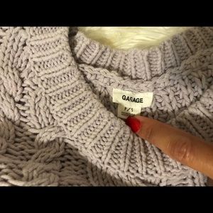 Knit crop sweater